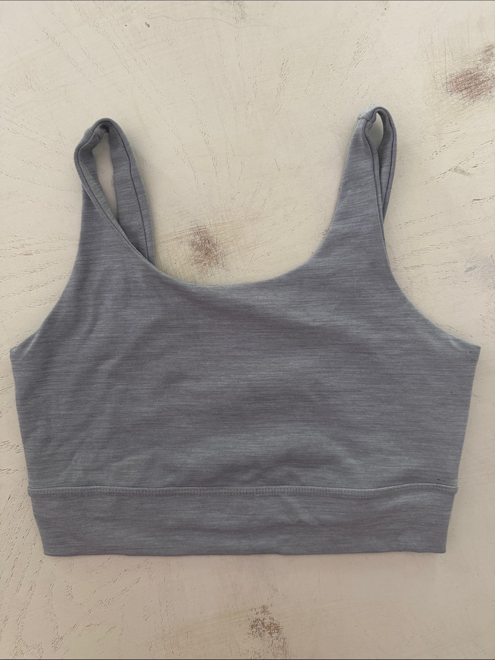 Nike Light Grey Scoop Sports Yoga Dri Fit Bra Sz Small